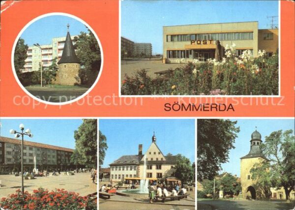 Soemmerda Stadtmauer Post Markt Rathaus Erfurter