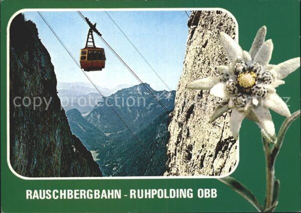 Ruhpolding Rauschbergbahn mit Hörndlwand und Traun
