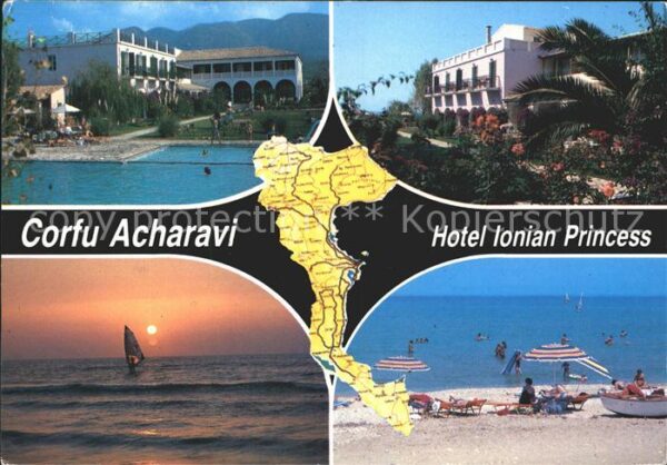 Corfu Korfu Acharavi Segelpartei Sonnenuntergang St