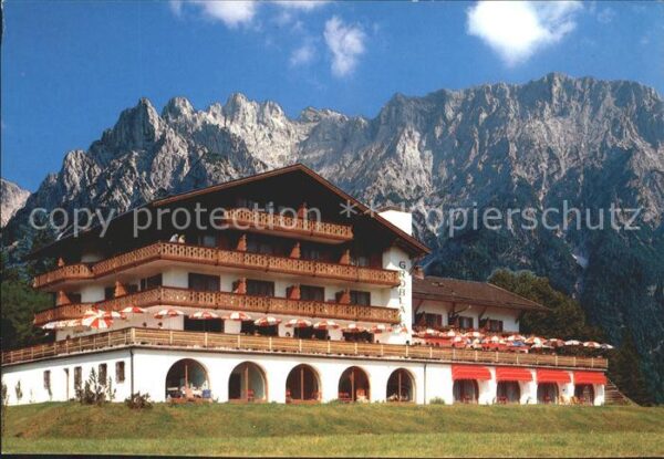 Mittenwald Bayern Berggasthaus Cafe Gröbl Alm