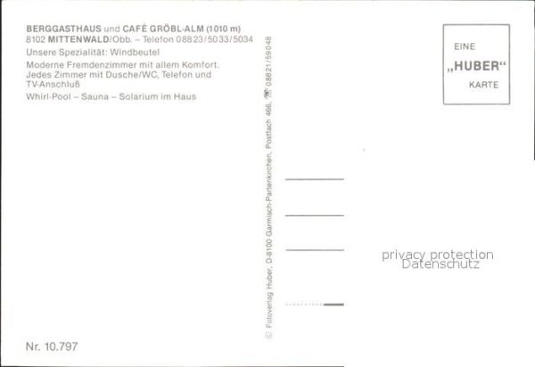 Mittenwald Bayern Berggasthaus Cafe Gröbl Alm – Bild 2
