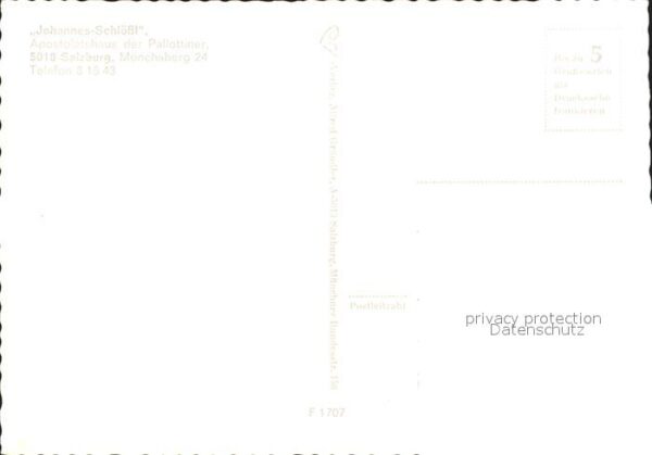 Salzburg Oesterreich Johannes Schlössl Apostolatshaus der Pa – Bild 2