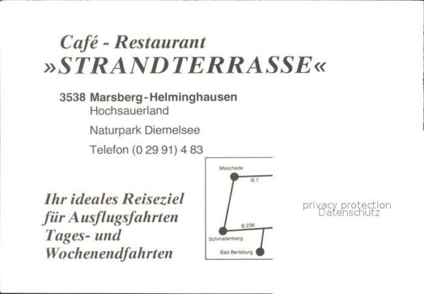 Helminghausen Cafe Restaurant Strandterrasse Bootsanl – Bild 2