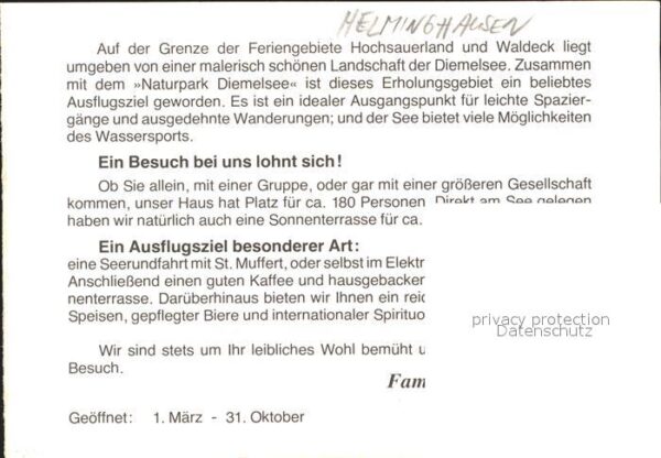 Helminghausen Cafe Restaurant Strandterrasse Diemelse – Bild 2