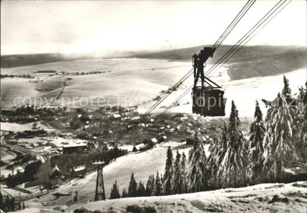 Oberwiesenthal Erzgebirge Panorama Seilbahn