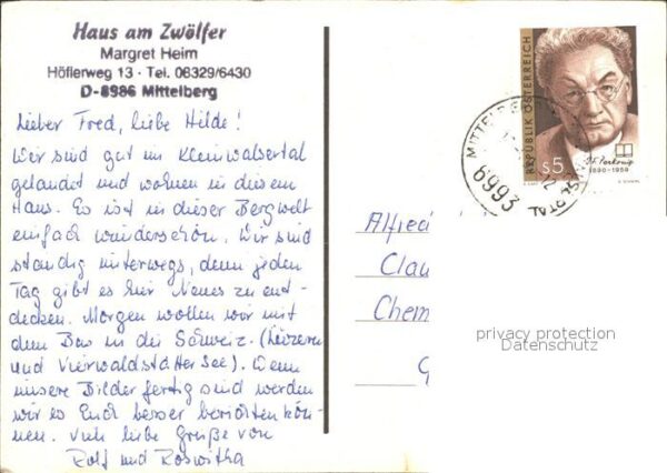 Mittelberg Kleinwalsertal Haus am Zwölfer Terrasse – Bild 2