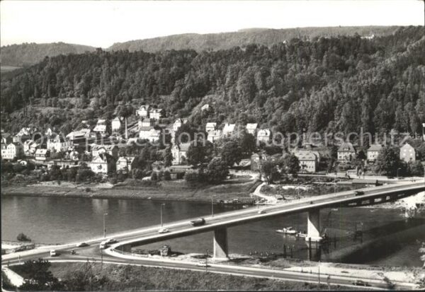 Rathmannsdorf Pirna Ortsansicht Brücke