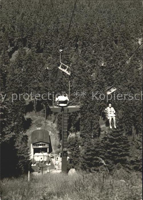 Oberhof Thueringen Schanze am Rennsteig Sessellift
