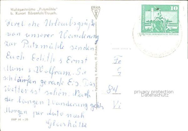 Baerenfels Erzgebirge Waldgaststätte Putzmühle – Bild 2