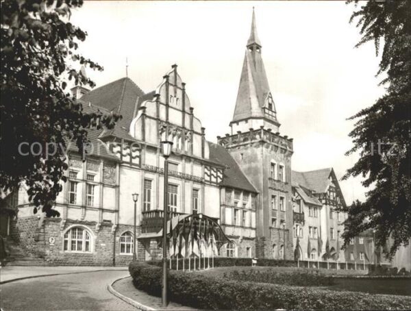 Bernburg Saale Kreiskulturhaus und Kurhaus