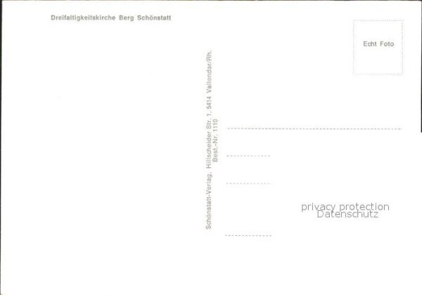 Schoenstatt Vallendar Dreifaltigkeitskirche Berg Schönstatt – Bild 2