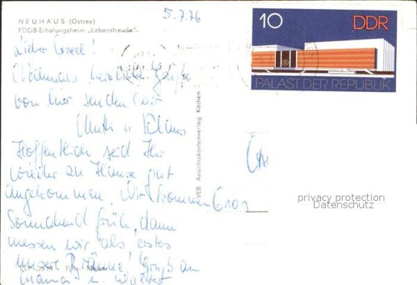 Neuhaus Dierhagen FDGB Erholungsheim Lebensfreude – Bild 2
