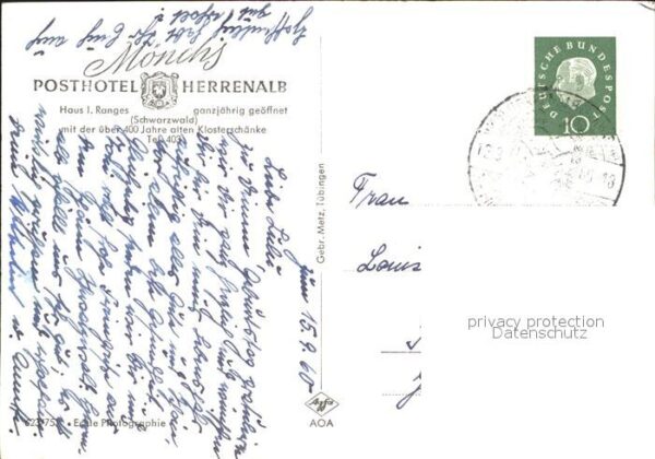 Herrenalb Bad Herrenalb Posthotel Klosterschänke – Bild 2