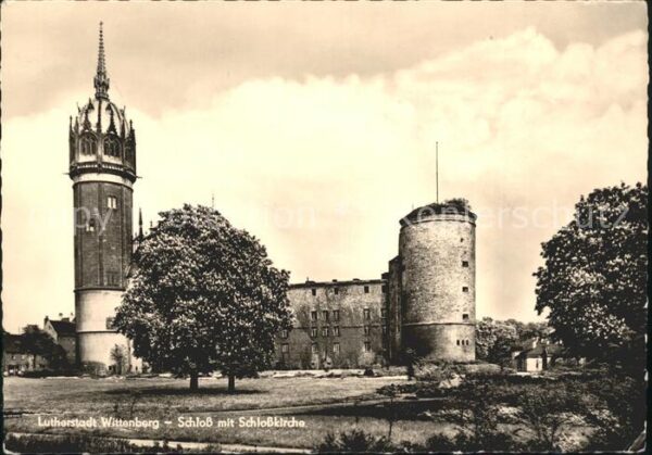 Wittenberg Lutherstadt Schloss mit Schlosskirche