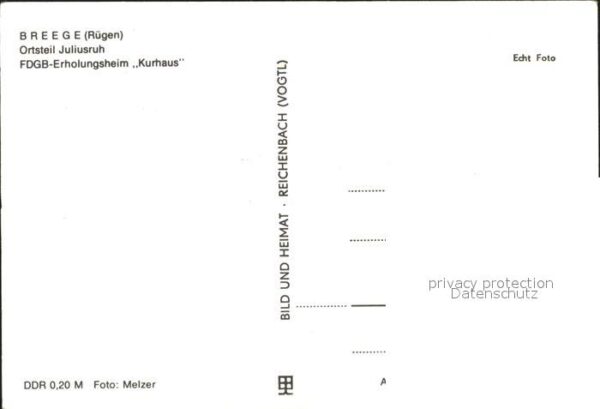 Breege Ruegen OT Juliusruh FDGB Erholungsheim Kurhaus – Bild 2
