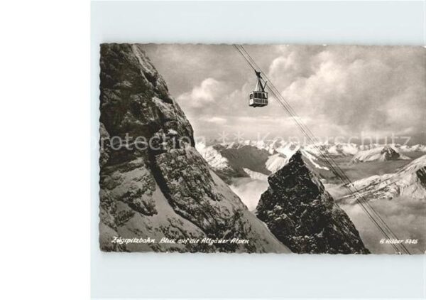 Zugspitzbahn mit Allgäuer Alpen