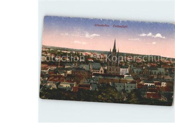 Wiesbaden Panorama mit Kirche