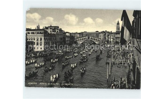 Venezia Venedig Ponte di Rialto La Regata
