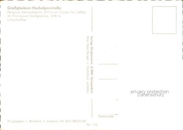 Grossglockner Hochalpenstrasse Parkplatz Edelweissspi – Bild 2
