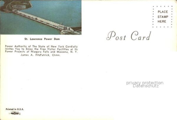 St Lawrence Power Dam Niagara Power Project – Bild 2