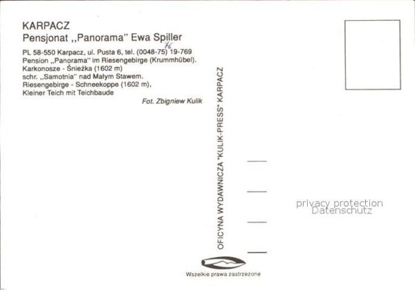 Karpacz Pensjonat Panorama Ewa Spiller Karkonos – Bild 2