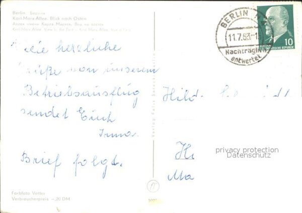Berlin Karl Marks Allee – Bild 2
