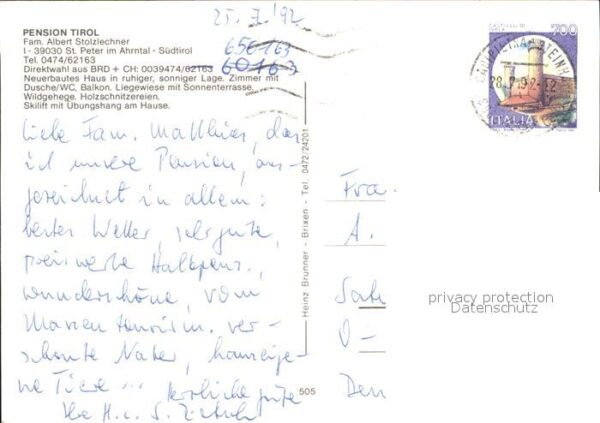 Ahrntal Suedtirol Pension Tirol St Peter – Bild 2