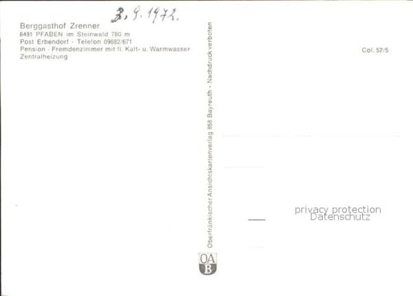 Pfaben Berggasthof Zrenner Waldsee Saubadfelse – Bild 2