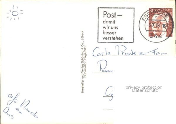 Eschwege Schloss Schülberg Marktplatz Postgebäud – Bild 2