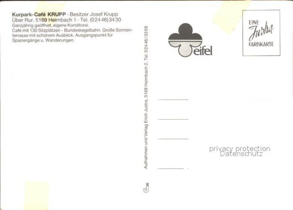 Heimbach Eifel Kurpark Cafe Krupp – Bild 2