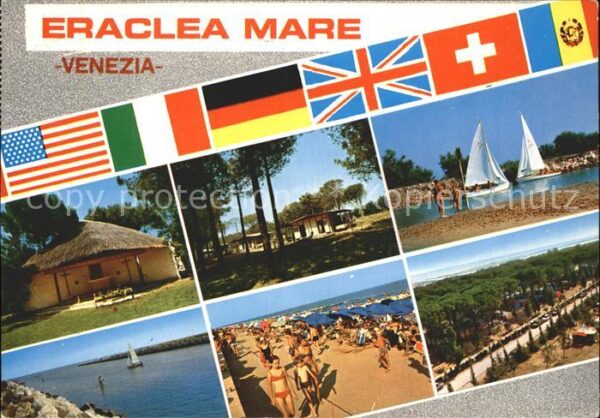 Venezia Venedig Eraclea Mare Segelboot Strand