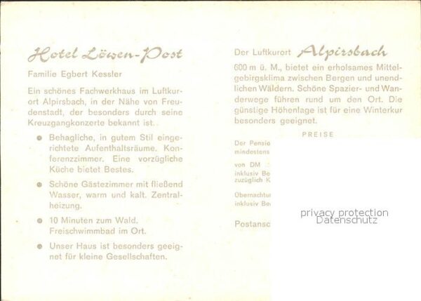 Alpirsbach Hotel Löwen Post – Bild 2
