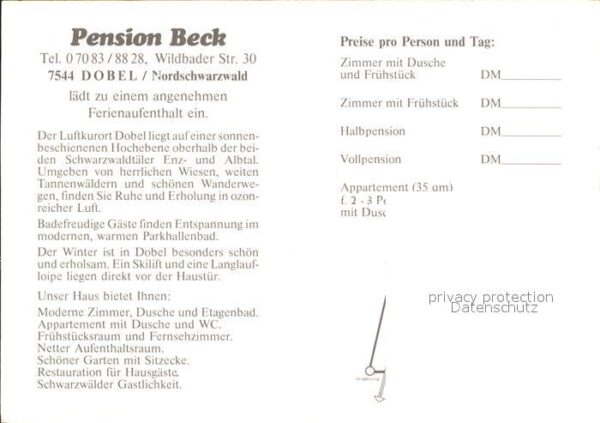 Dobel Schwarzwald Pension Beck Dobel – Bild 2