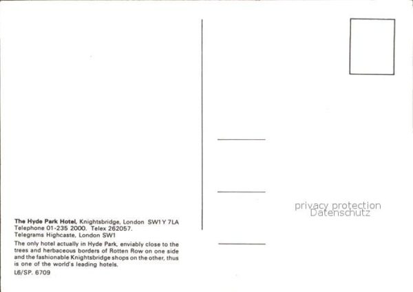 London Hyde Park Hotel Knightsbridge – Bild 2