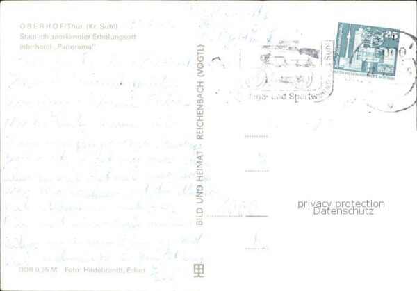 Oberhof Thueringen Erholungsheim Interhotel Panorama – Bild 2