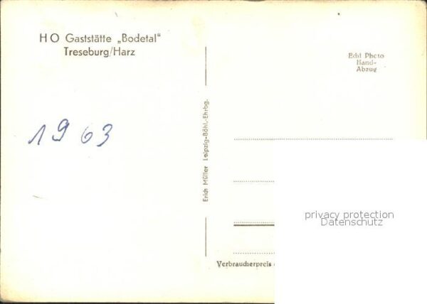 Treseburg Harz HO Gaststätte Bodetal – Bild 2