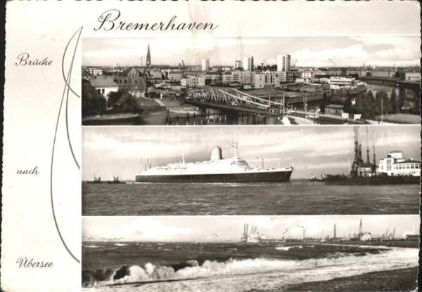 Bremen Hafen Brücke Übersee Dampfer