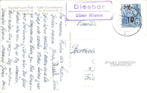 Diesbar-Seusslitz Gasthof zum Ross Cafe Grundmann – Bild 2