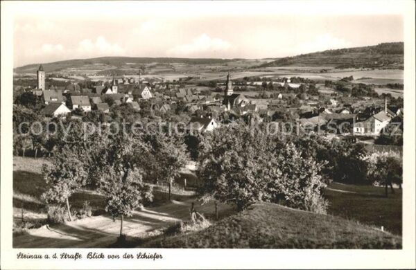 Steinau Strasse Blick von der Schiefer