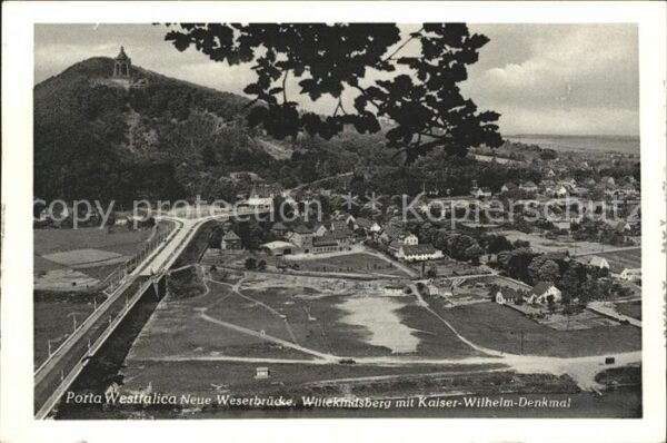 Porta Westfalica Neue Weserbrücke Wittekindsberg Kaiser