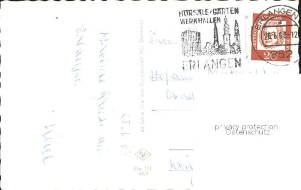 Erlangen Marktplatz Rathaus Schloss – Bild 2