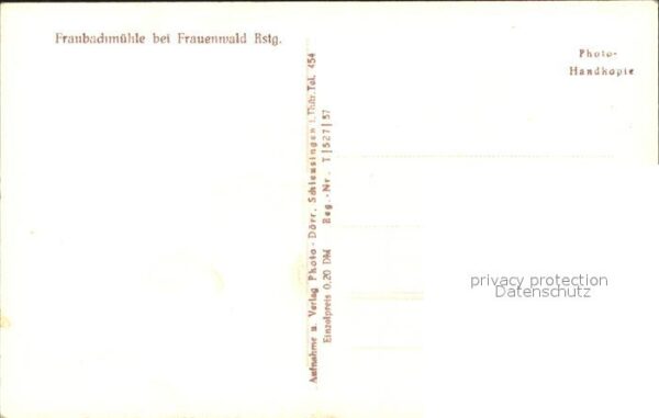 Frauenwald Thueringen Fraubachmühle – Bild 2