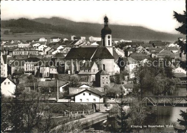 Koetzting Kirche Eisenbahnbrücke