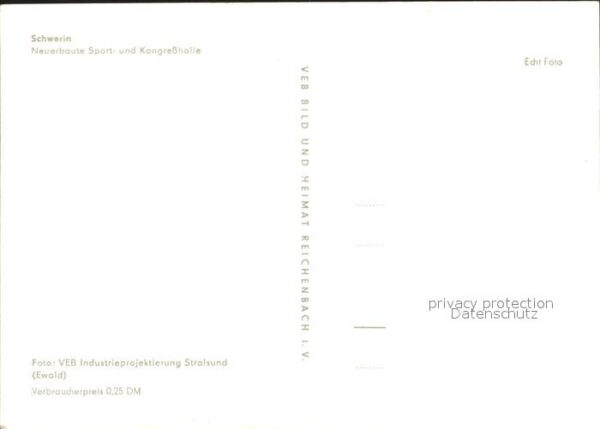 Schwerin Mecklenburg Neuerbaute Sport Kongresshalle Schwerin – Bild 2
