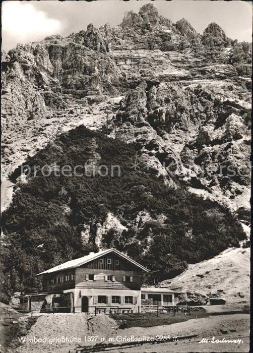 Wimbachgriess Huette Griessspitze