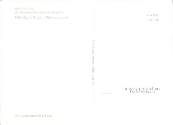 Heiligendamm Ostseebad Fritz Reuter Haus – Bild 2