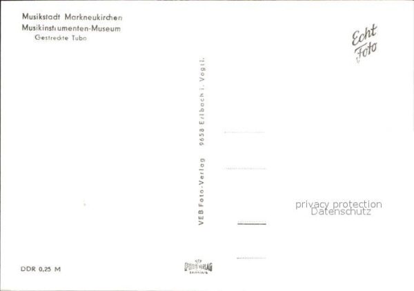 Markneukirchen Musikinstrumenten Museum Gestreckte Tub – Bild 2