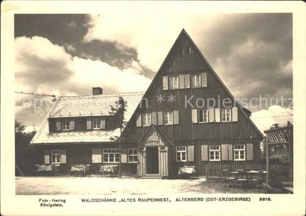 Altenberg Erzgebirge Waldschänke Altes Raupennest