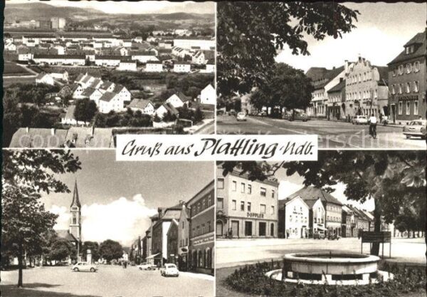 Plattling Isar Bayern Teilansichten