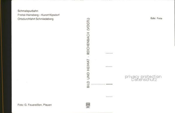 Kipsdorf Schmalspurbahn Freital Hainsberg Ortsdu – Bild 2